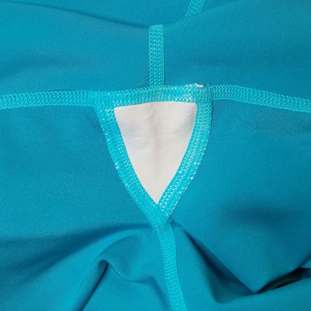 ALO Yoga High Waist Airlift Legging Full Length Sz XS Bright Aqua Blue W5766R - Picture 9 of 16